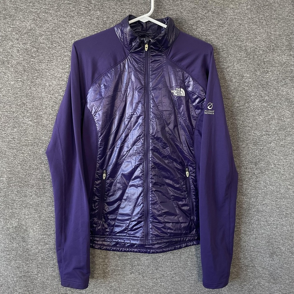 The North‎ Face Flight Series Jacket Womens Large Purple Primaloft Softshell